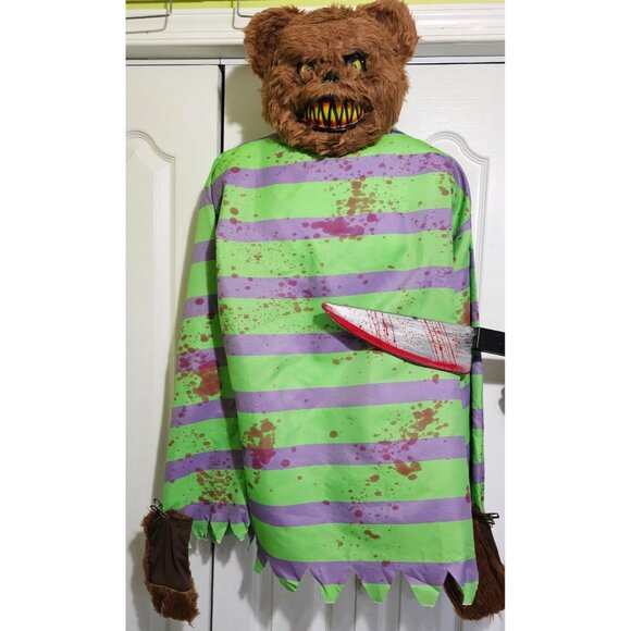 Scary Killer Bear Costume Mask Gloves Knife 5 Nights at Freddy's Horror - Picture 1 of 9